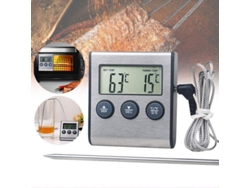 2026-34859-termómetro De Carne Con Sonda, Temporizador, Alarma De Temperatura, Convierte Fahrenheit A Celsius, Magnético, Para Bbq, Comida, Líquidos