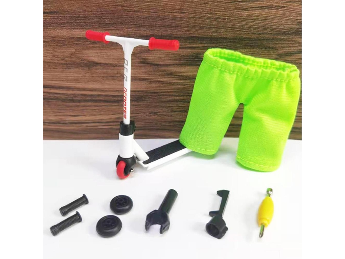 Kit De Mini Patinete De Dedo De Aleación, Juguete Educativo Sensorial Con 10 Piezas.