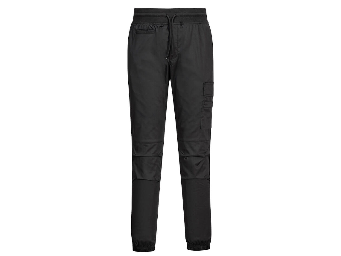 Pantalón deportivo Portwest Chef's Stretch / Negro / L