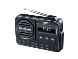 Radio FM portátil con batería recargable, compatible con USB, tarjeta TF, reproductor MP3, auriculares, Bluetooth y receptor FM. Viewleaf