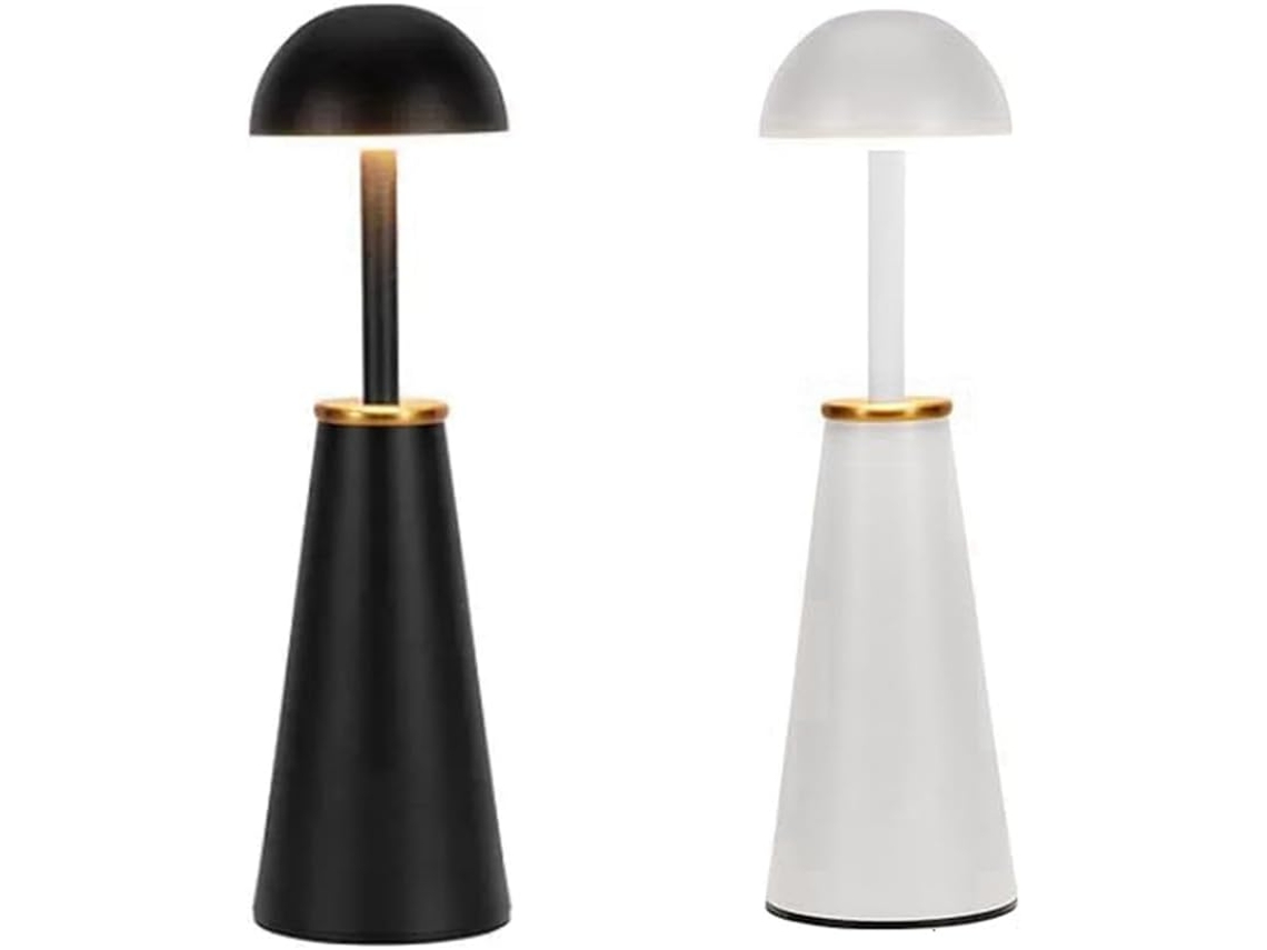 Lámpara de mesa LED recargable, portátil, con pilas, luz nocturna táctil con Gokoco