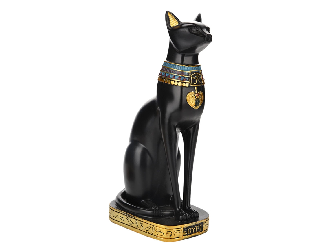 Estatua De Gato Egipcio Hecha De Resina, Bastet, Decorativa Para El Hogar, Colección, Regalo.