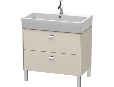 Mueble de aseo DURAVIT Brioso de pie 78,4 x 45,9 cm 2 extraíbles extraíble superior incl. hueco para sifón y delantal para lavabo Vero Air 23508