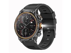 Reloj inteligente Bestvite Ak81 con linterna para deportes al aire libre (negro)