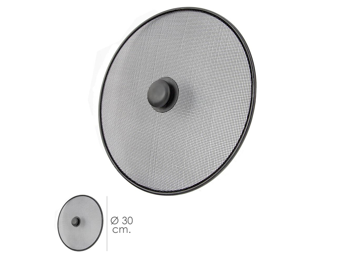 Tapa Anti Salpicaduras Sarten Acero Ø 30 cm Negro. ORYX