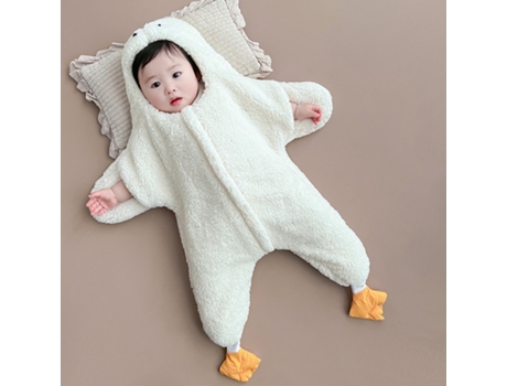 Ropa navideña, mono acolchado de invierno con patito, peleles para bebés y niños pequeños, 73cm