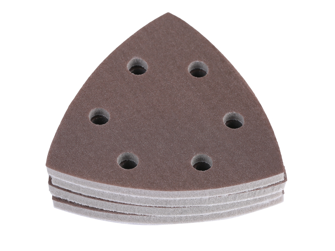 4 Hojas De Papel De Lija Triangular Esponjoso Con 6 Agujeros, Discos De Lijado Y Herramientas De Pulido (1800-2000)