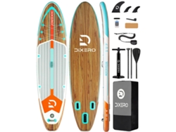 Tabla de paddle surf hinchable, PVC resistente, alta capacidad de carga, madera OEM