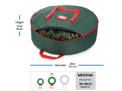 Bolsas De Almacenamiento Para Coronas, 35 Pulgadas, Tela Oxford 600D, Cajas Para Coronas Navideñas, Bolsa De Almacenamiento, Color Verde CHRUI