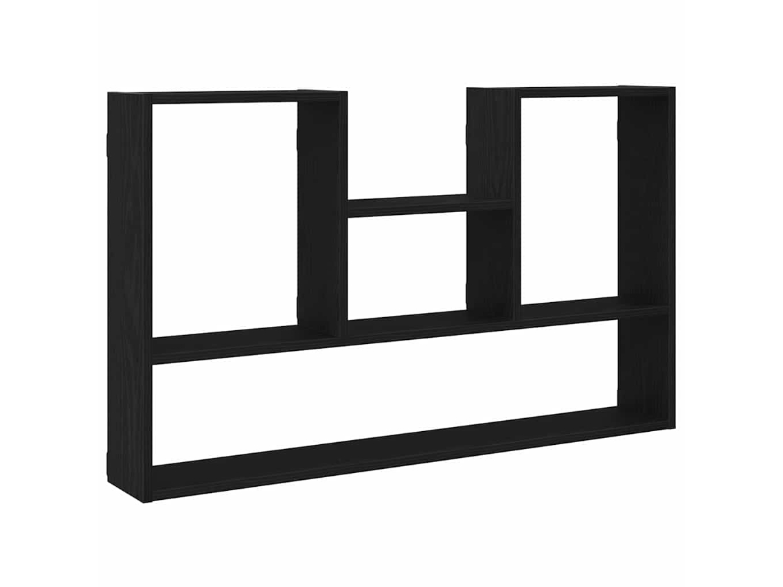 Maison Exclusive - Estantería De Pared De Roble Negro, 99x15x60 Cm, Madera De Ingeniería