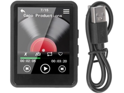 Reproductor MP3/MP4 YIZHOOD T7 2.4Inch Con tarjeta TF 64G (Negro)