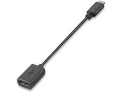 Cable USB NANOCABLE USB C/USB A 0.15 m Macho/Hembra Negro