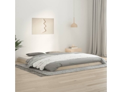 Estructura De Cama Sin Colchón Madera Maciza De Pino 180x200 Cm