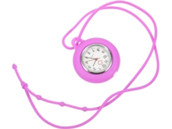 Reloj Carcasa Acero Inoxidable Portátil Esfera Redonda Silicona Médico Diario Uso