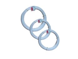 Alambre forrado blanco  50 mtx3 mm el rollo