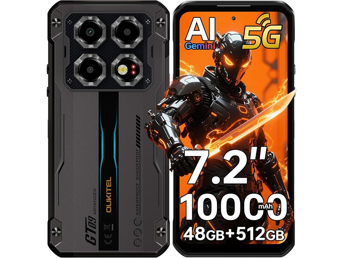 Oukitel Wp60 5g 10000mah 48gb Ram 512gb Rom 7.2" 120hz 108mp Cámara Ip68 Android 15 Móvil Resistente
