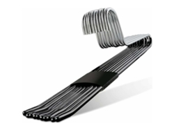 Organizador de perchas para pantalones, percha antideslizante que ahorra espacio con diseño abierto para guardar en el armario, percha de metal resistente.
