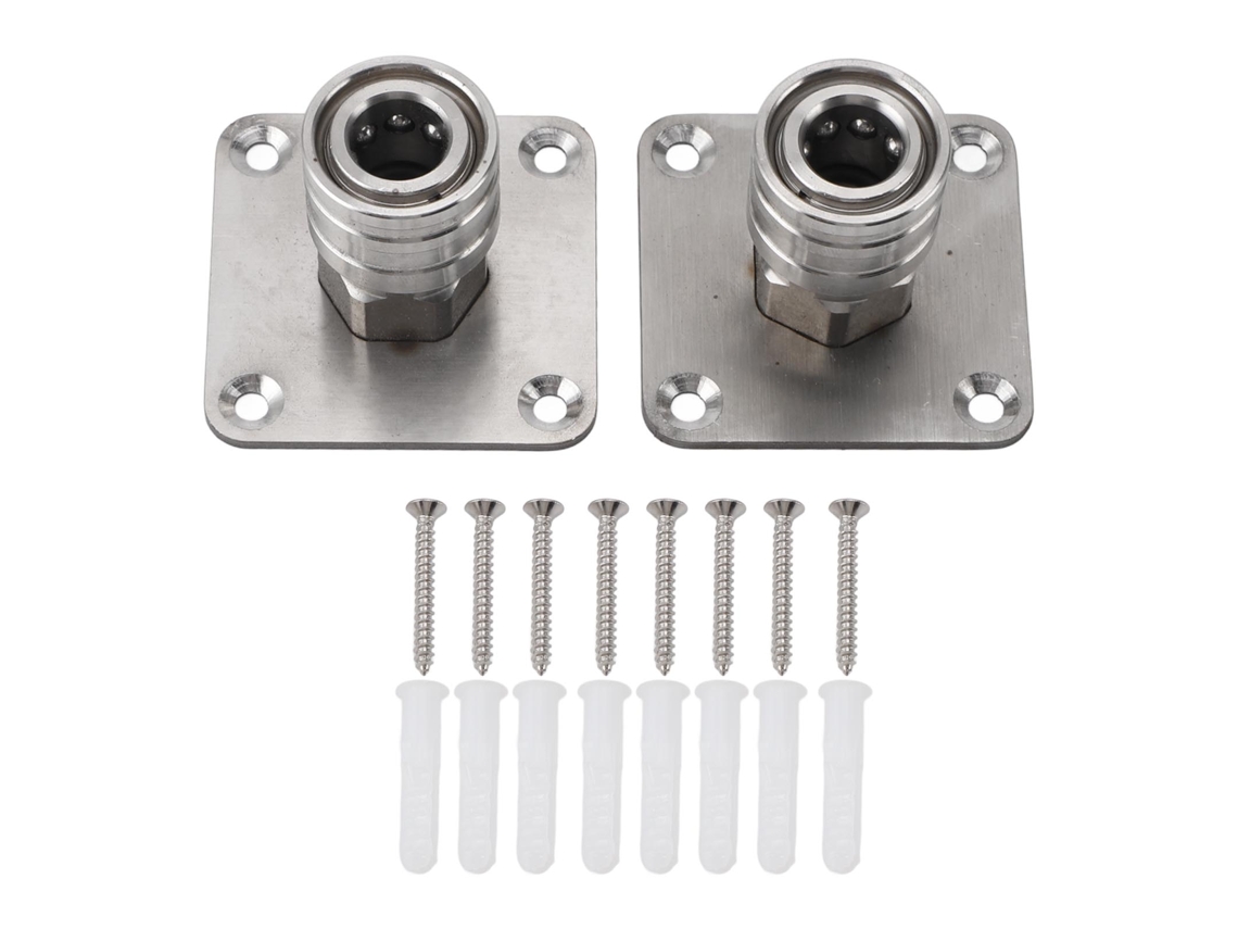2 Soportes De Pared Para Cañón De Espuma, Limpiador A Presión, Conexión Rápida, Acero Inoxidable De 1/4 De Pulgada.
