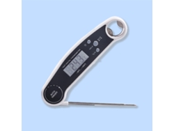 Termómetro Digital Plegable Para Alimentos - Blanco, Acero Inoxidable 304, Resistente Al Agua, Ideal Para Cocinar En Casa.