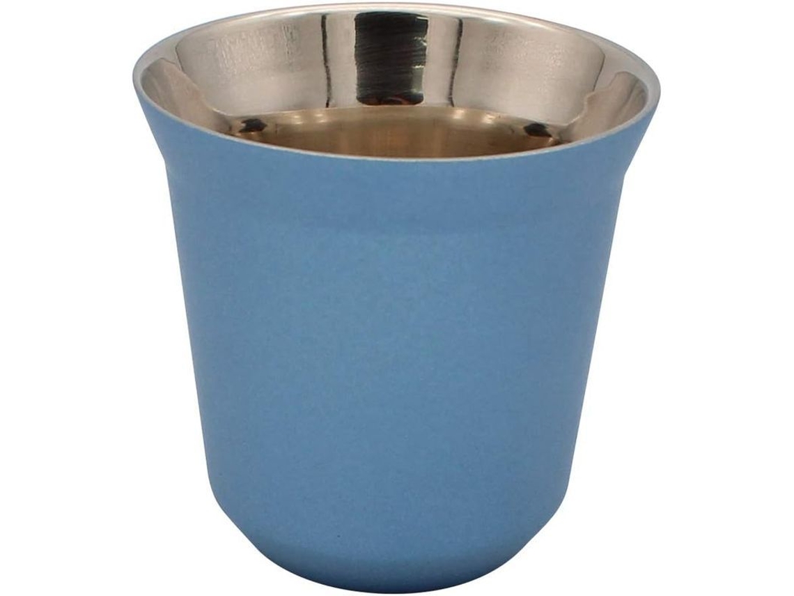 Taza De Café De Acero Inoxidable 304 Con Doble Aislamiento Para Espresso - Azul