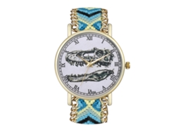 Reloj De Pulsera Unisex Con Correa De Cordón De Tela - Estilo Moderno Y Preciso