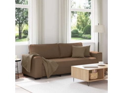 Sofá De 3 Plazas | Sofá De Sala | Sofá De Relaxación Tejido 180 Cm Marrón Wsd582544 Lovely Home