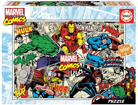 Puzzle EDUCA 1000 Marvel Comics (Edad Mínima: 12 Años - 1000 Piezas)