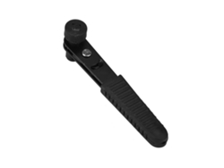 Llave De Carraca Reversible De 1/4", Llave De Vaso De Apertura Rápida, Acero Negro, 64 G, 12 X 4 X 2 Cm.