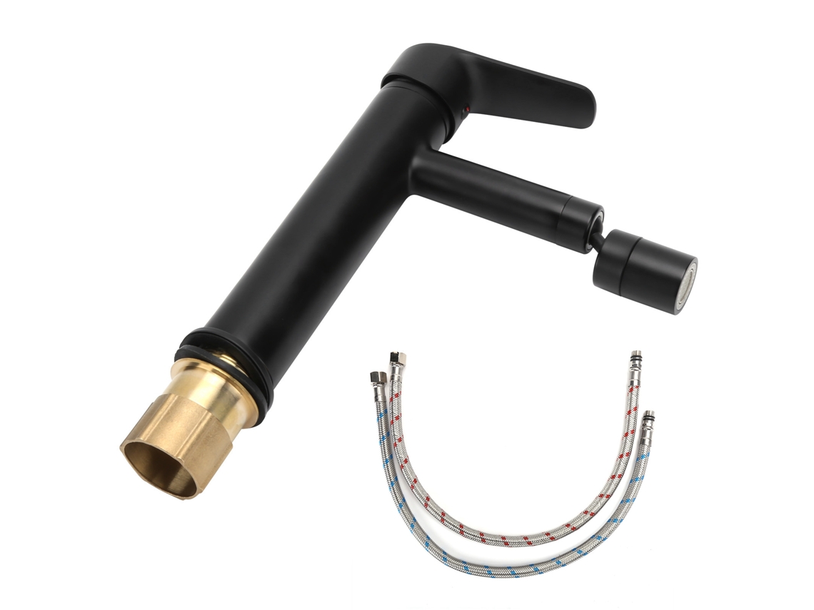 Grifo giratorio para baño con cable de 3/8".
