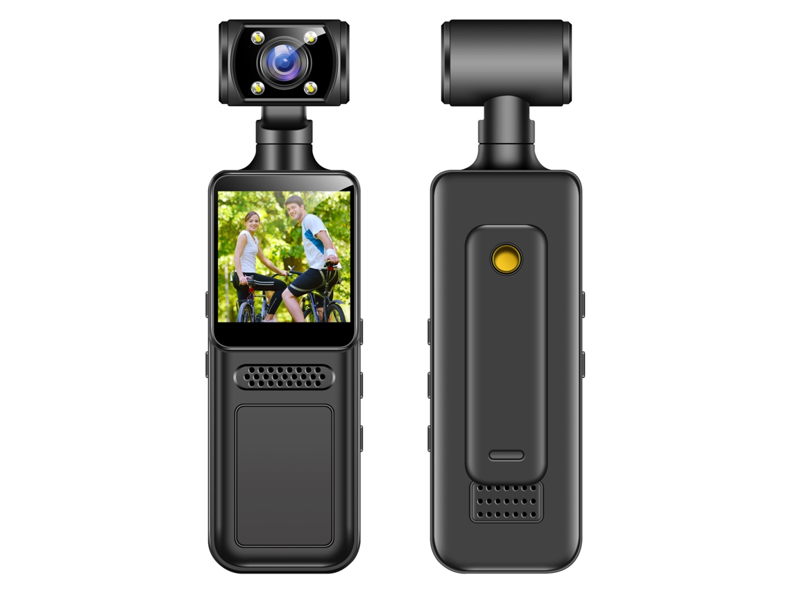 Nueva cámara de acción portátil HD Sfushos con lente giratoria de 180° para ciclismo al aire libre (versión de grabación directa, unidad de 128 GB)