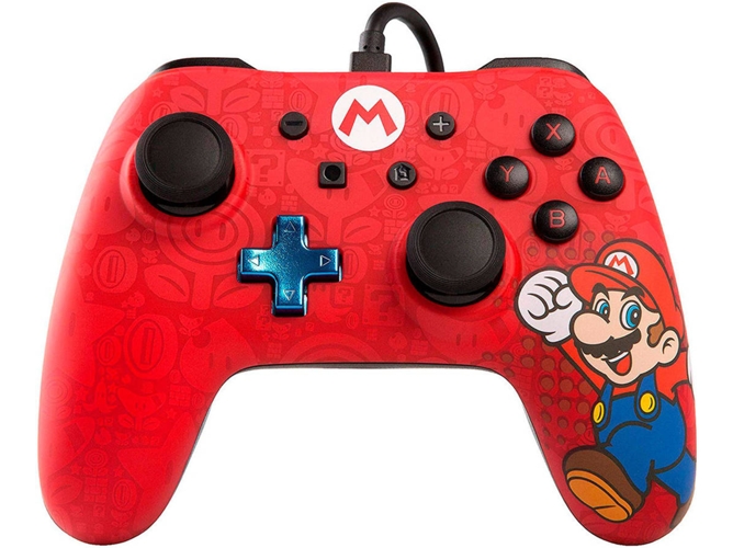 Mando POWERA Iconic Mario (Nintendo Switch - Rojo)