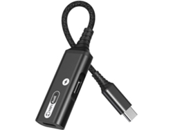 Adaptador Usb Tipo-c A Conector De 3,5 Mm Para Auriculares Y Cargador, Divisor De Audio Auxiliar 2 En 1.