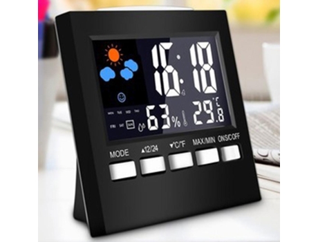Reloj despertador digital SLOWMOOSE Estación meteorológica de temperatura inteligente