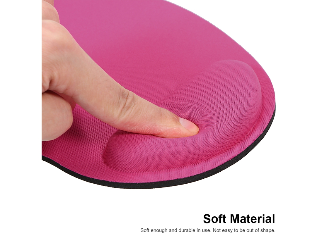 Almohadilla Para Ratón Con Descanso De Muñeca De Material Suave Y Cómodo Para Pc Portátil Azul