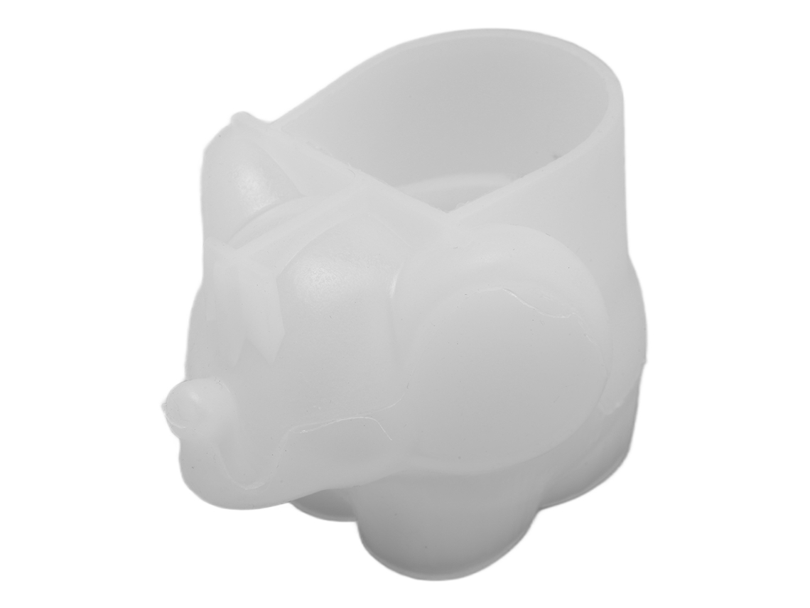 Mold De Silicone Flexível Para Caixa De Armazenamento Em Forma De Elefante Para Artesanato E Decoração Diy