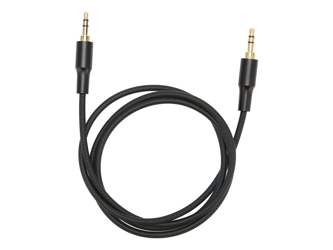 Cable Auxiliar Macho A Macho De 3,5 Mm Con Revestimiento De Nailon De 1 M/3,3 Pies Para Auriculares Y Altavoces De Coche, Color Negro.