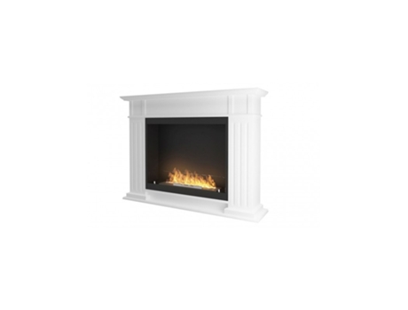 Chimenea independiente de bioetanol de pie INPORTAL 1 Blanca OUTINFIRE