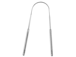 Raspador De Lengua De Acero Inoxidable, 2 Formas De U - Limpieza Profunda, Aliento Fresco, Higiene Bucal Para Adultos Y Niños