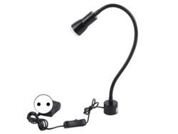 Bj-luz Led Para Máquina De Costura Flexível Com Base Magnética Gooseneck 5w 110-220v Plug Eu