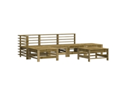 Maison Exclusive - Juego De Muebles De Jardín 6 Pzas Madera De Pino Impregnada