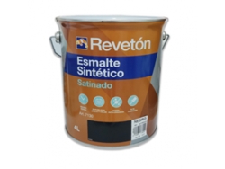 Reveton Esmalte Satinado Negro 4 Lt