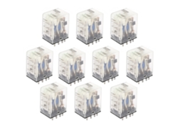 10 Piezas Conjunto Relé Bemm2c 5a 8 Pin Intermedio Electromagnético