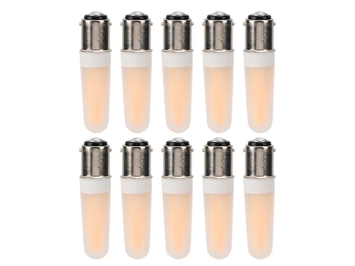 Rebe-10 Piezas Bombilla B15 3w Blanco Cálido Para Lámpara De Techo Candelabro Accesorios De Iluminación Hogar Ac110v