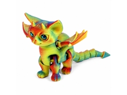 Escultura 3d - Gato Demoníaco The Bee 78253-a52 Multicores