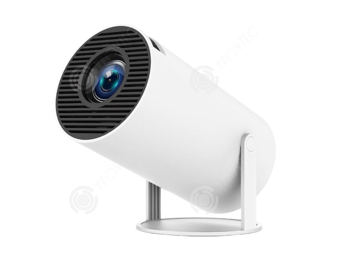 Proyector Inn 1080x720p Wifi6 Bluetooth5.0 Proyección 130 pulgadas Corrección trapezoidal Proyector silencioso Mini proyector