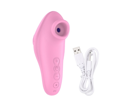 Vibrador de succión de dedo recargable USB con 10 modos para adultos (rosa) YIZHOOD