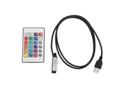 Tira Led Rgb 5v 24 Teclas Control Remoto Inalámbrico Usb 6a Efecto Lampara 1m