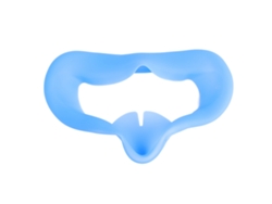 Ats-soporte De Interfaz Facial Vr De Silicona Impermeable Y Grueso, Accessorio De Reemplazo Protector Azul