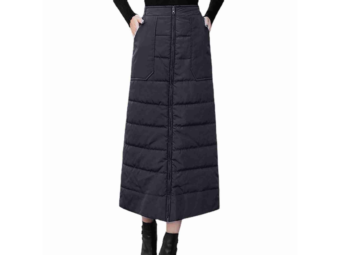 Urbannova-falda De Plumón Para Mujer Abrigo Invierno Corta Media