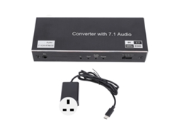 Divisor De Interfaz De Pantalla 8k 3d Hd De 40 Gbps, 1 Entrada Y 2 Salidas Para Hdtv, Stb, Dvd, Proyector, Enchufe Británico.